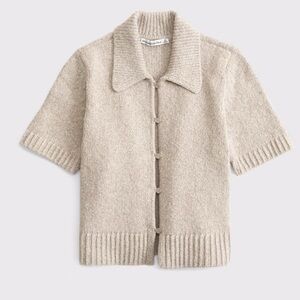 Abercrombie & Fitch Beige Cardigan